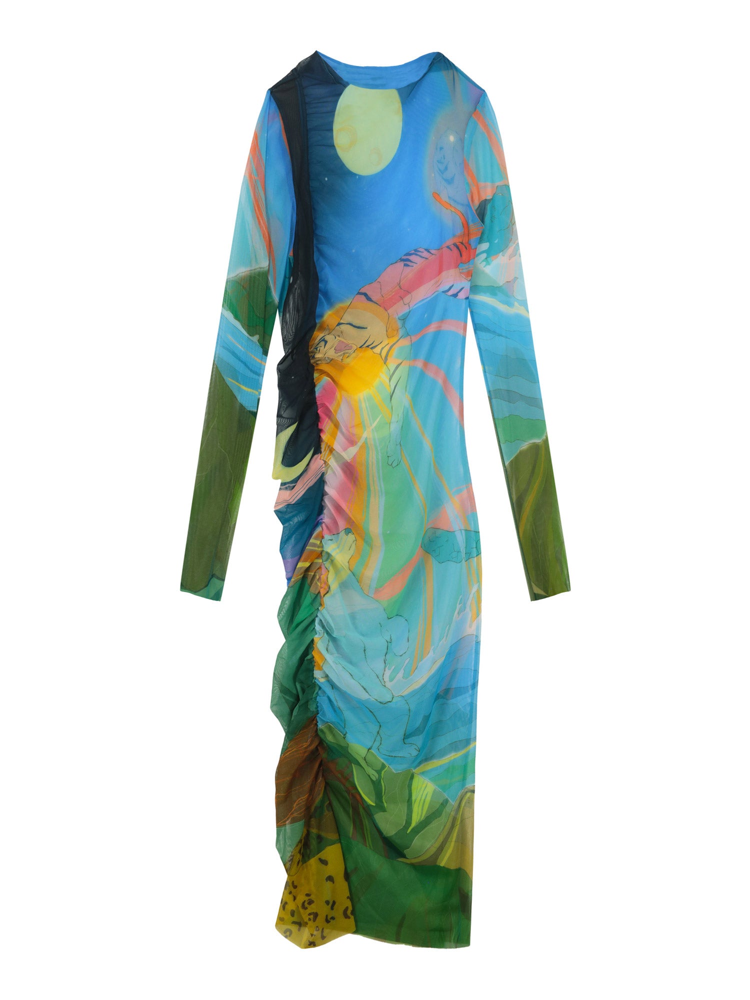 sheer vest dress ARRANGE embellished sheer metal look raw edge vest mini dress in lime