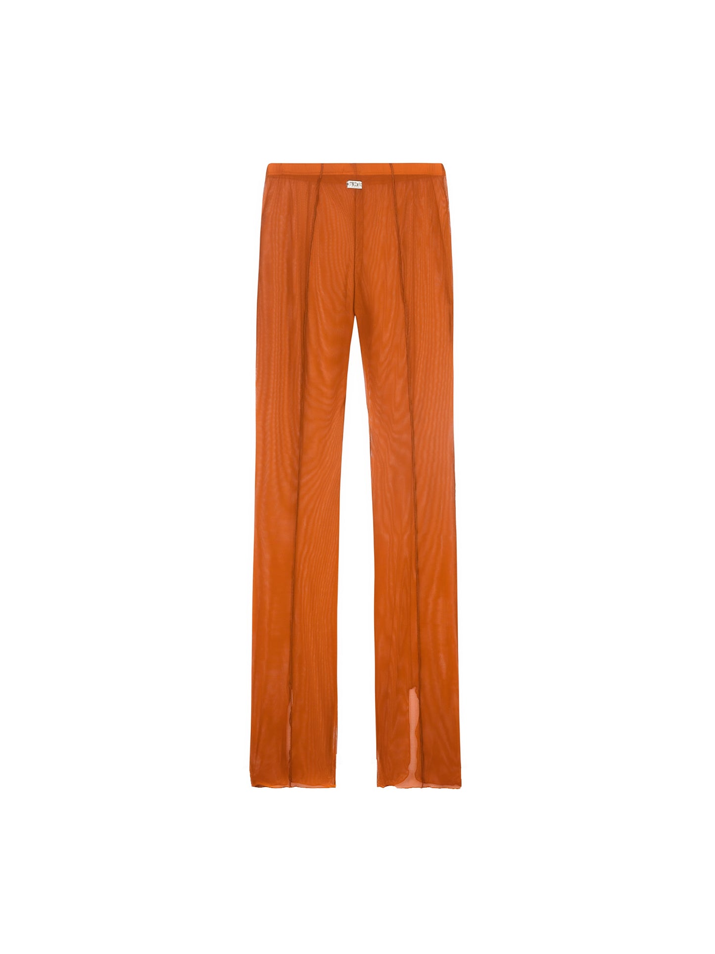 SHEER FLAIR PANTS - ORANGE