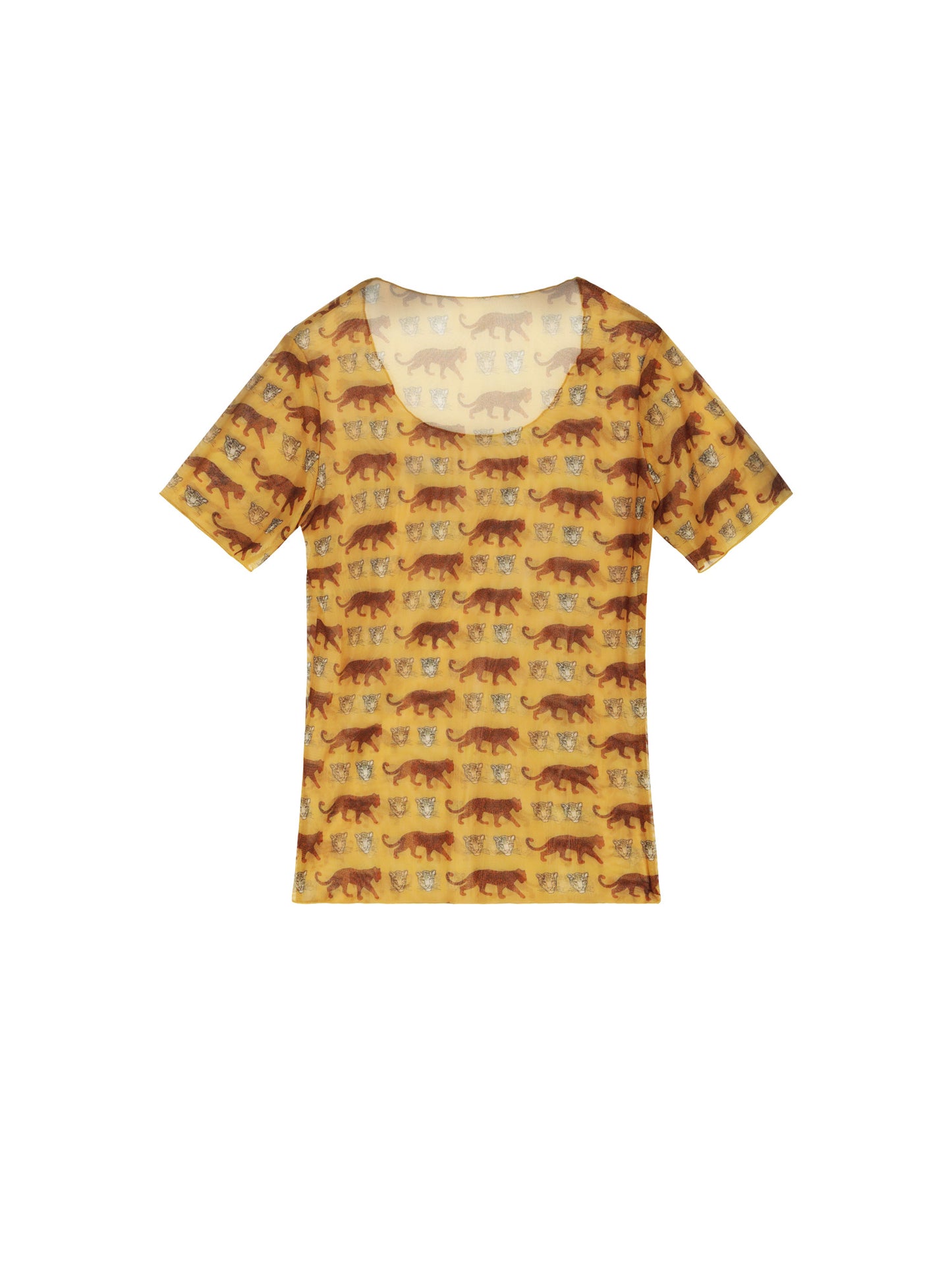 SHEER TOP - LEOPARD