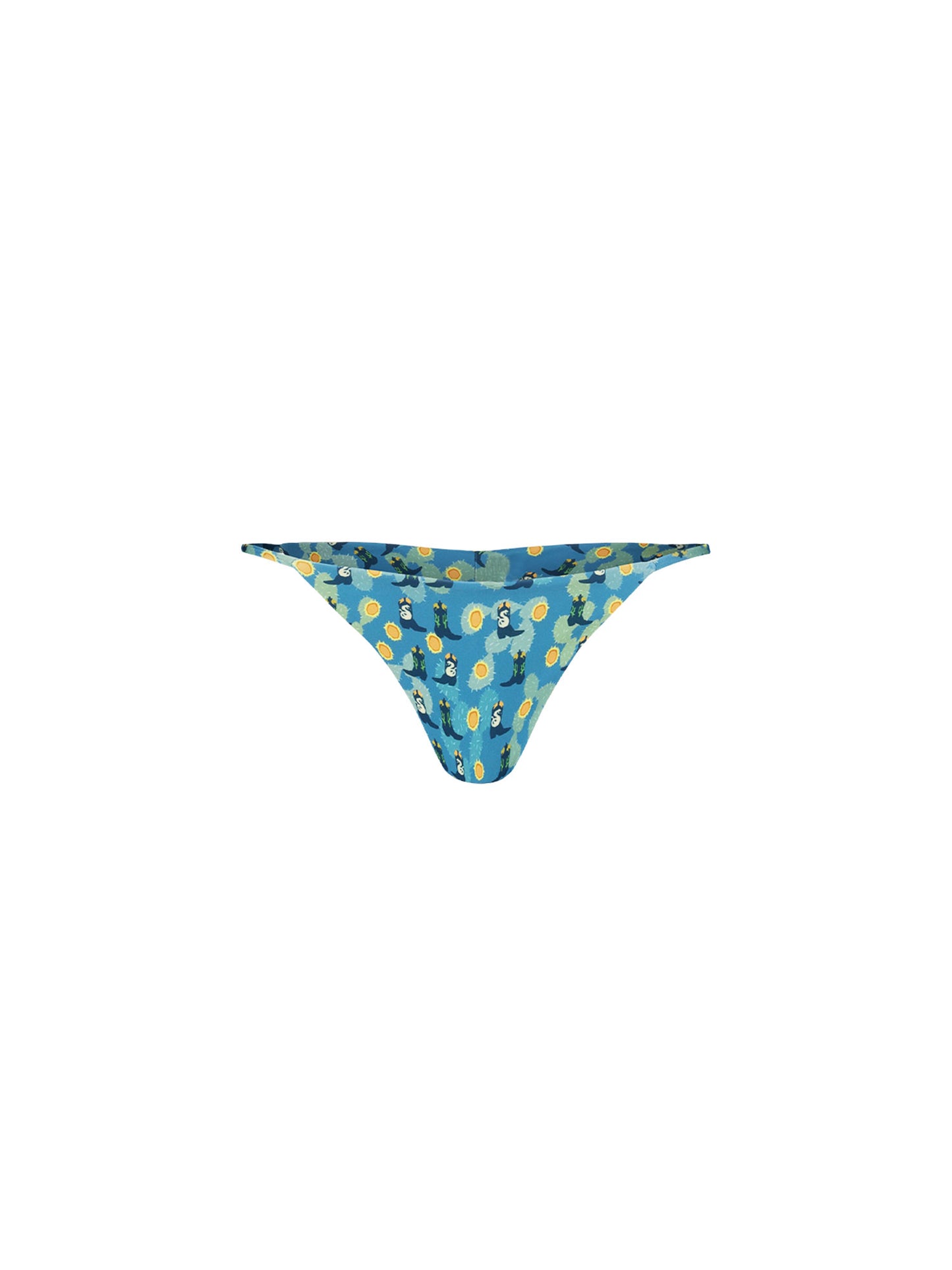 NINA BIKINI BOTTOM - BLUE BOOTS