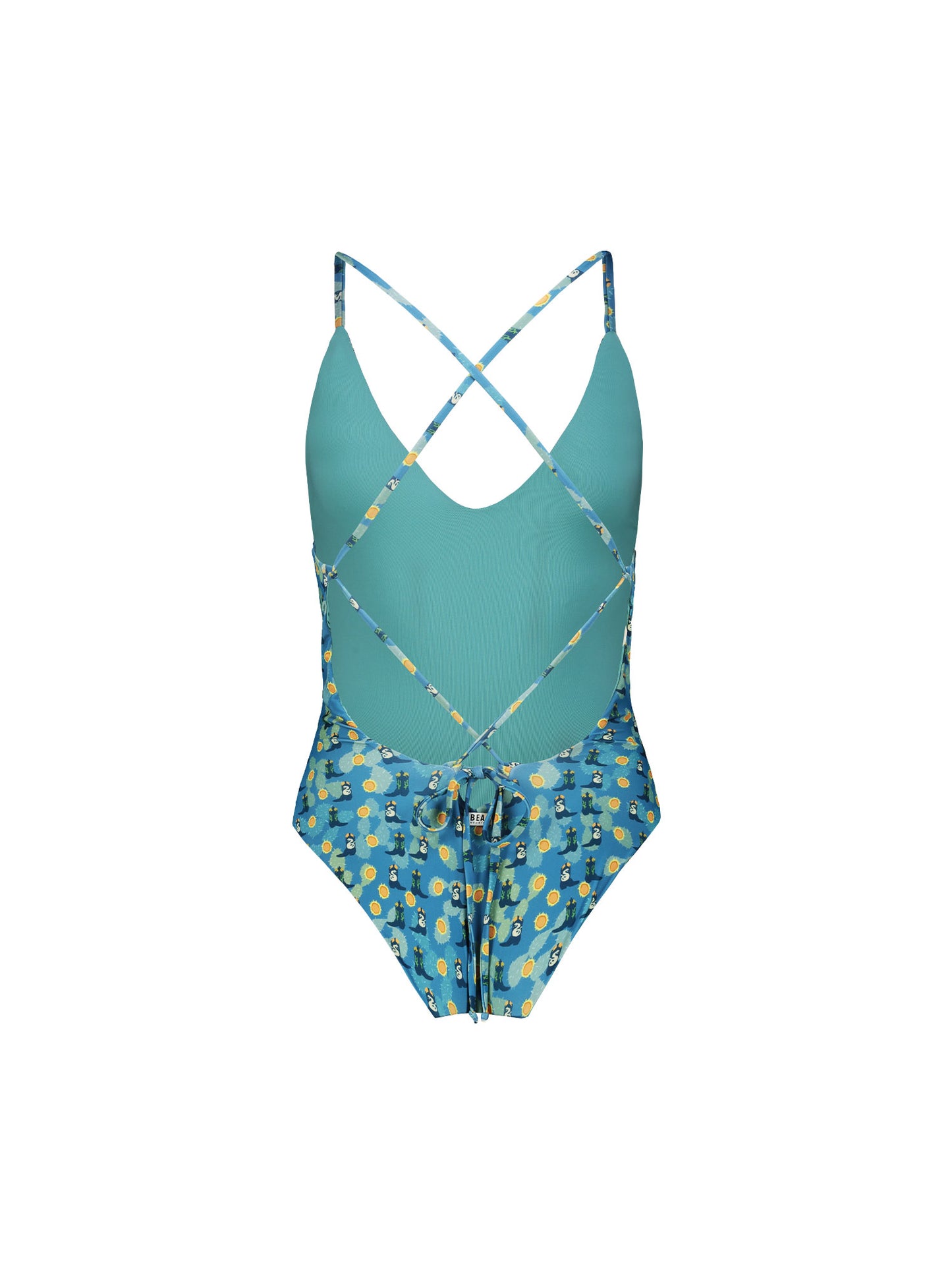 ZION SWIMSUIT - BLUE BOOTS