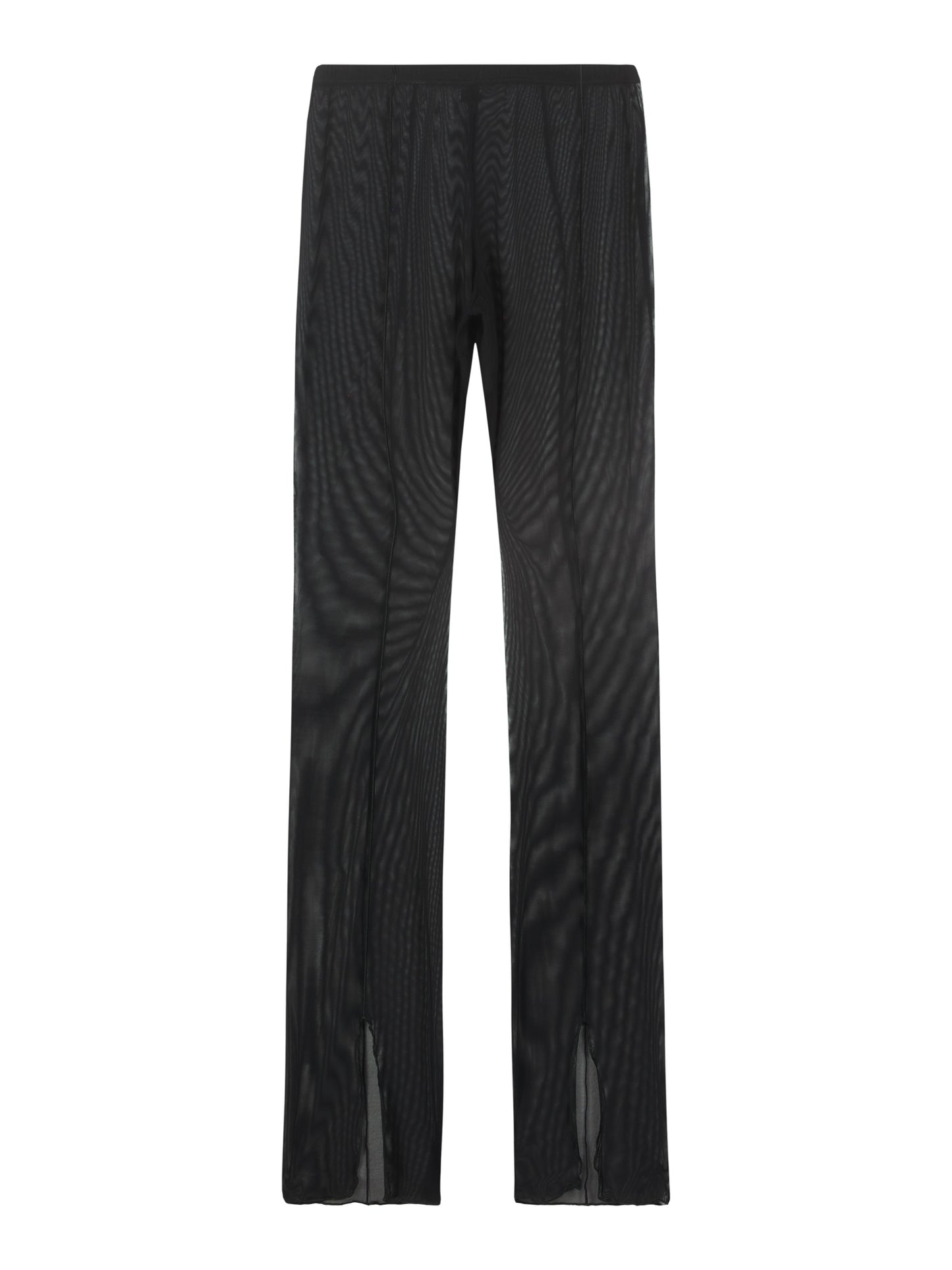 SHEER FLAIR PANTS - NERO