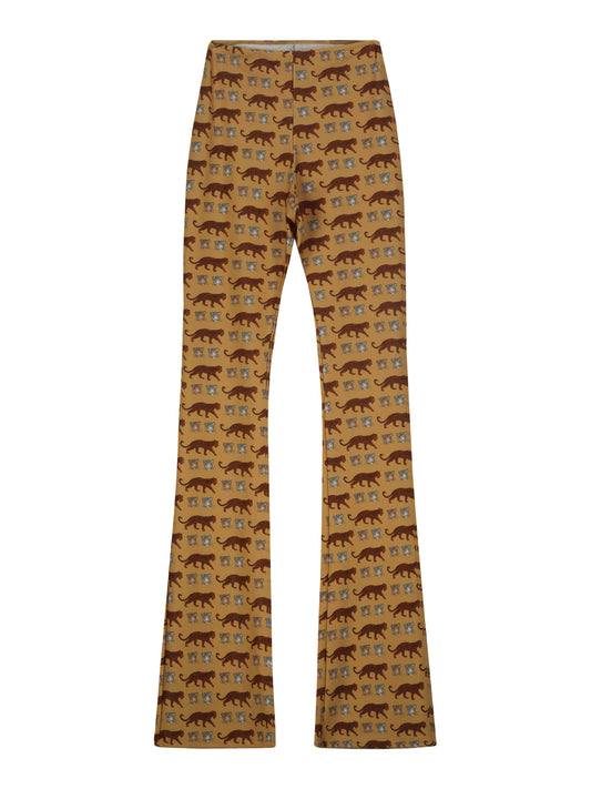 FLAIR PANTS - LEOPARD sand