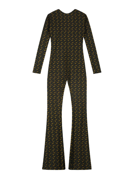 FLAIR JUMPSUIT LONG SLEEVES - TURTLE