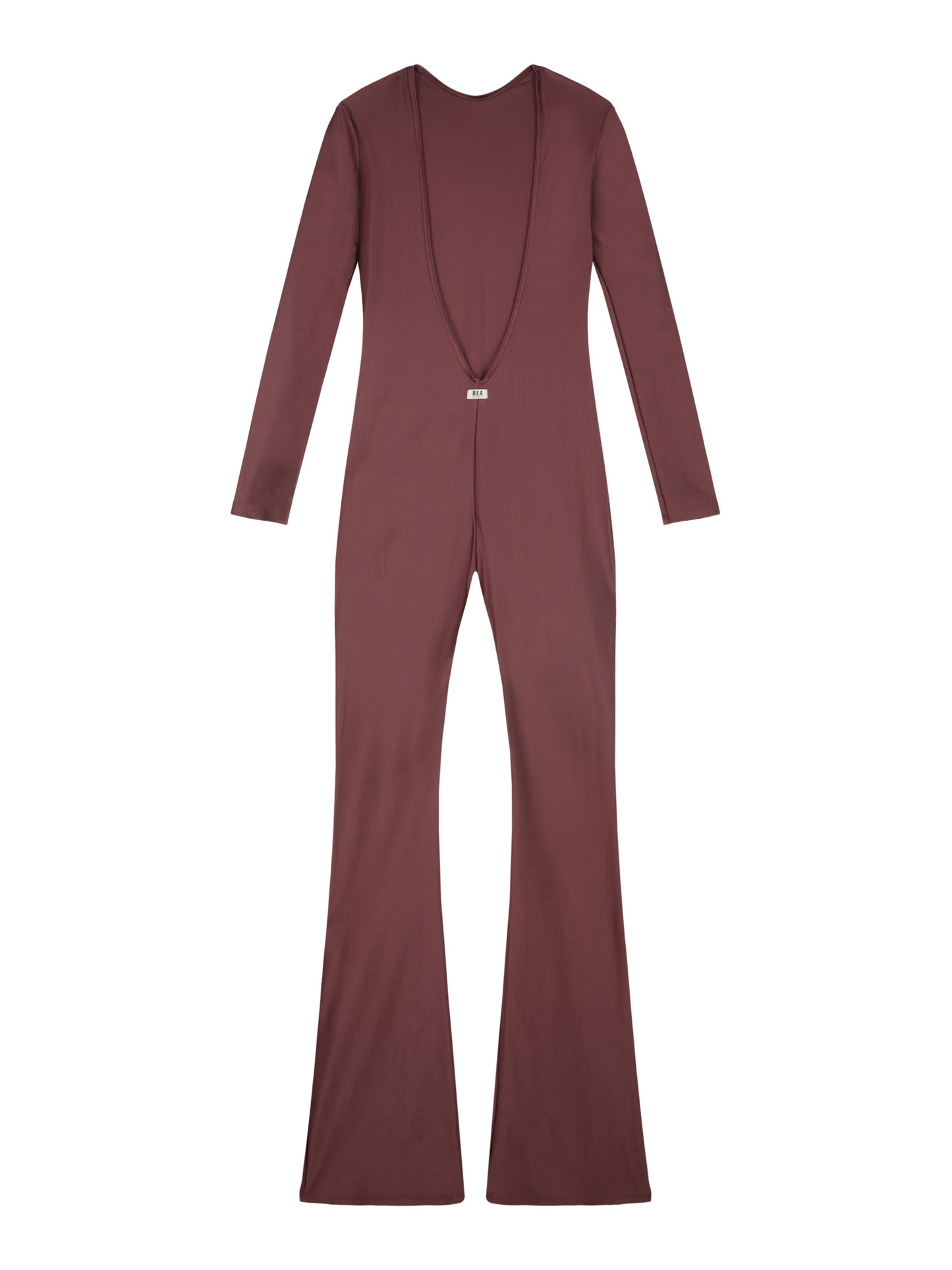 FLAIR JUMPSUIT LONG SLEEVES - BRONZE