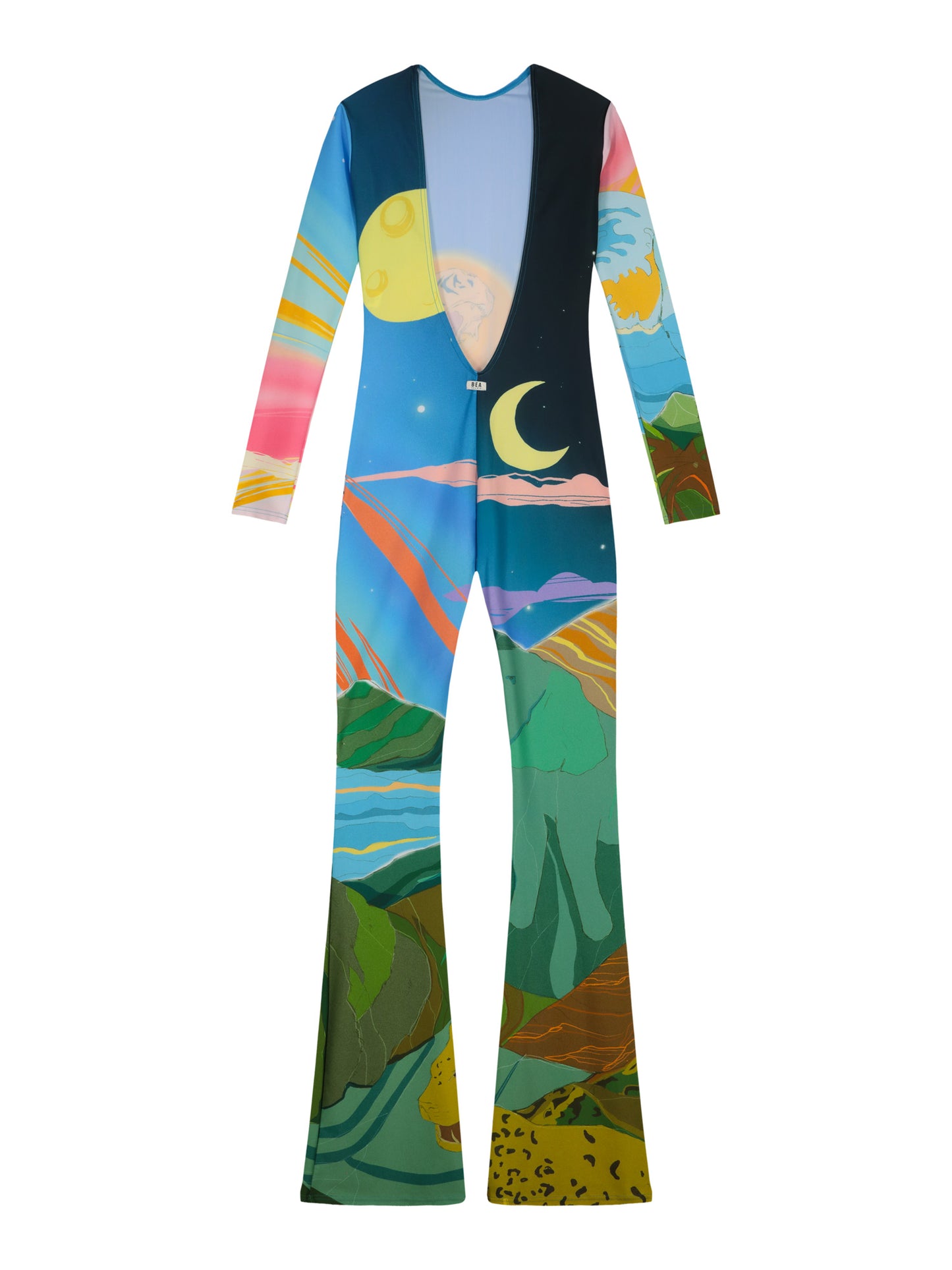 FLAIR JUMPSUIT LONG SLEEVES - ANIMAL KINGDOM