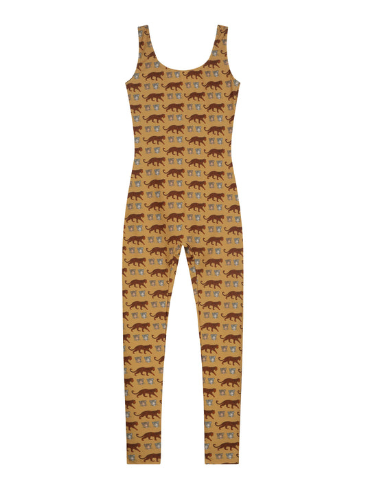 ACTIVE JUMPSUIT - LEOPARDO sand