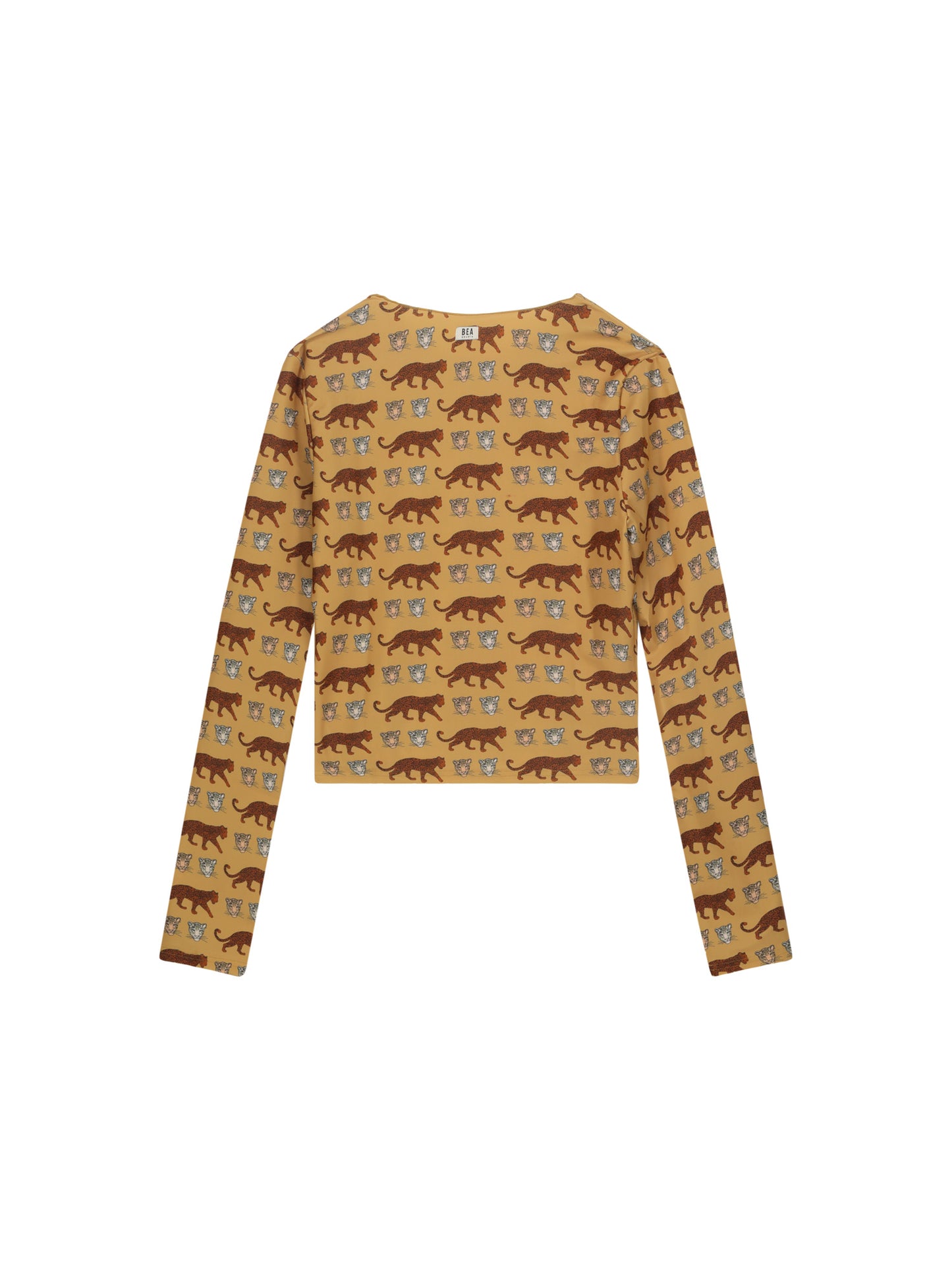 LONG SLEEVE TOP - LEOPARD sand