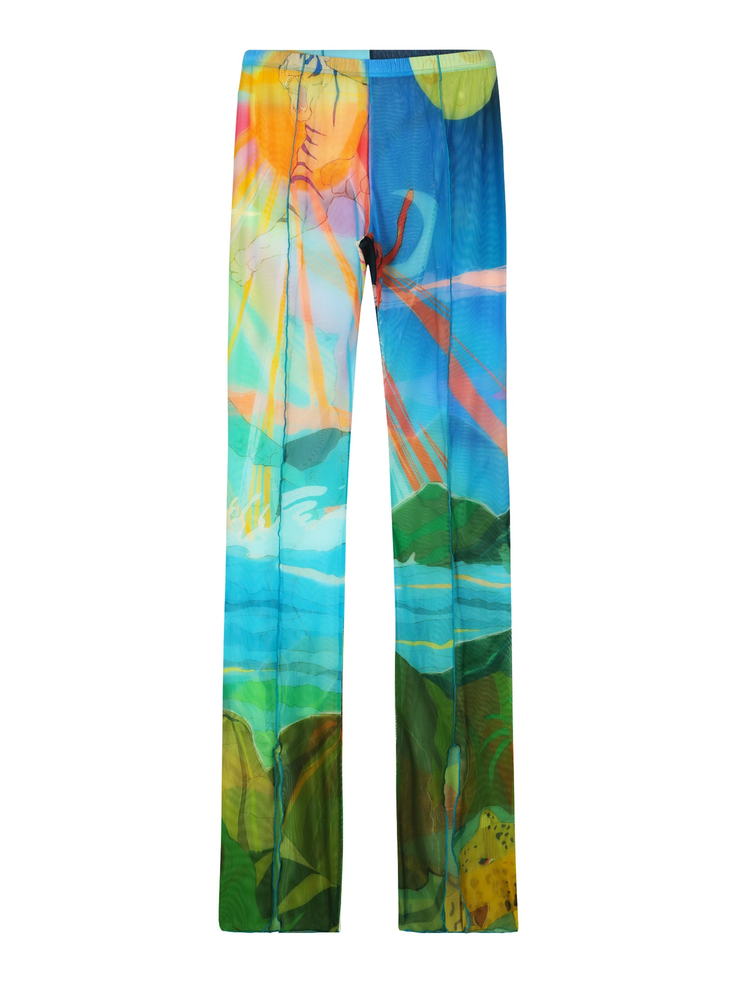 SHEER FLAIR PANTS - ANIMAL KINGDOM