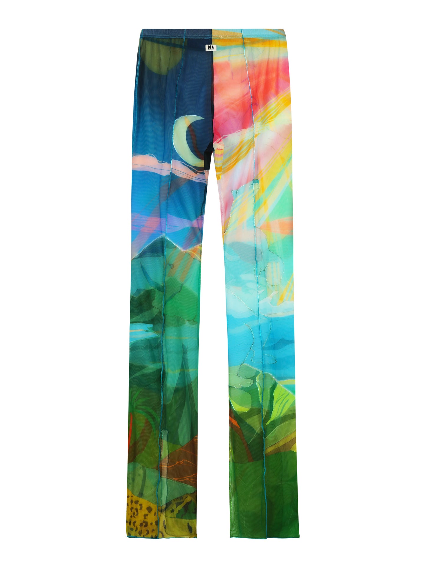 SHEER FLAIR PANTS - ANIMAL KINGDOM