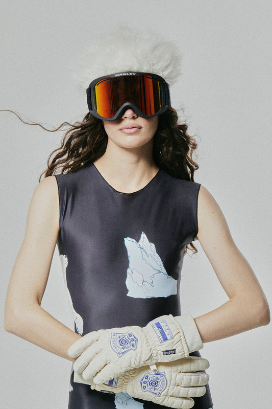 SLEEVELESS BODYSUIT - POLAR BEAR