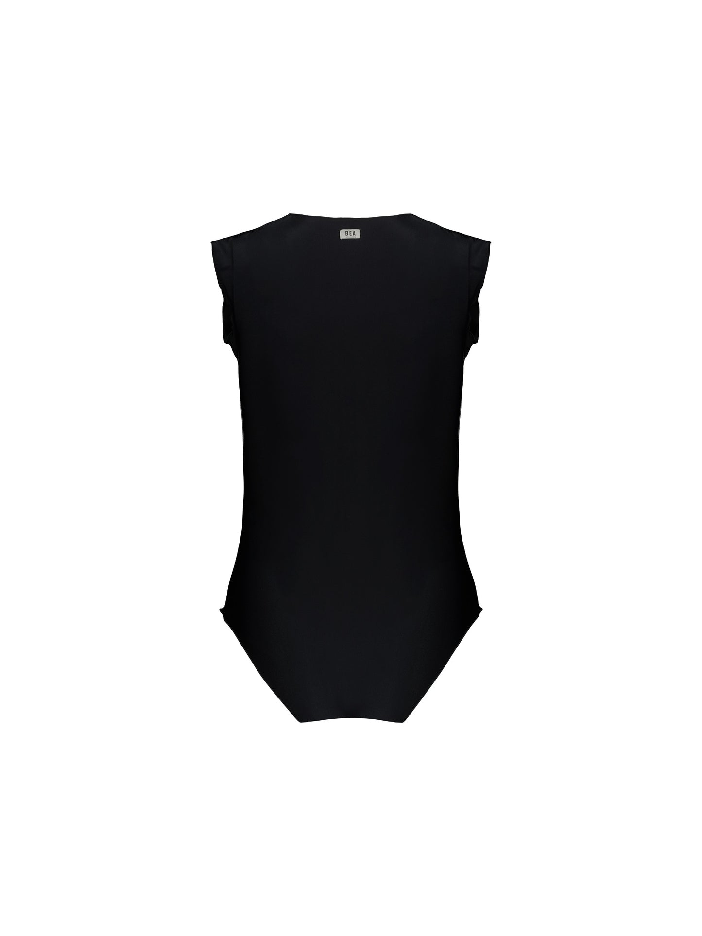 SLEEVELESS BODYSUIT - BLACK