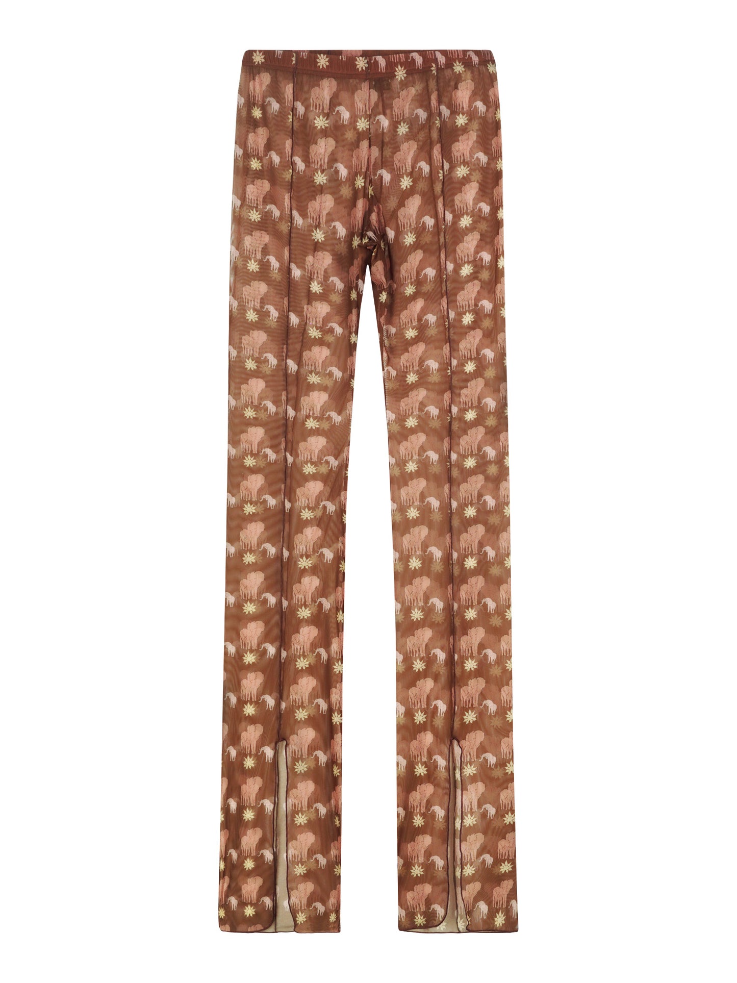 SHEER FLAIR PANTS - ELEPHANT mud