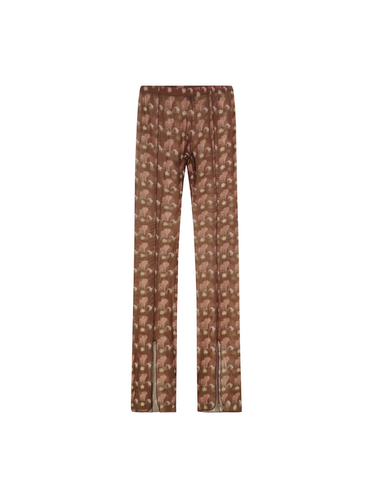 SHEER FLAIR PANTS - ELEPHANT mud
