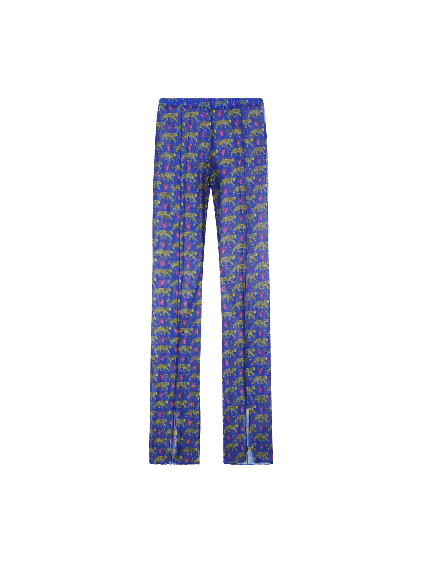 SHEER FLAIR PANTS - LEOPARDO