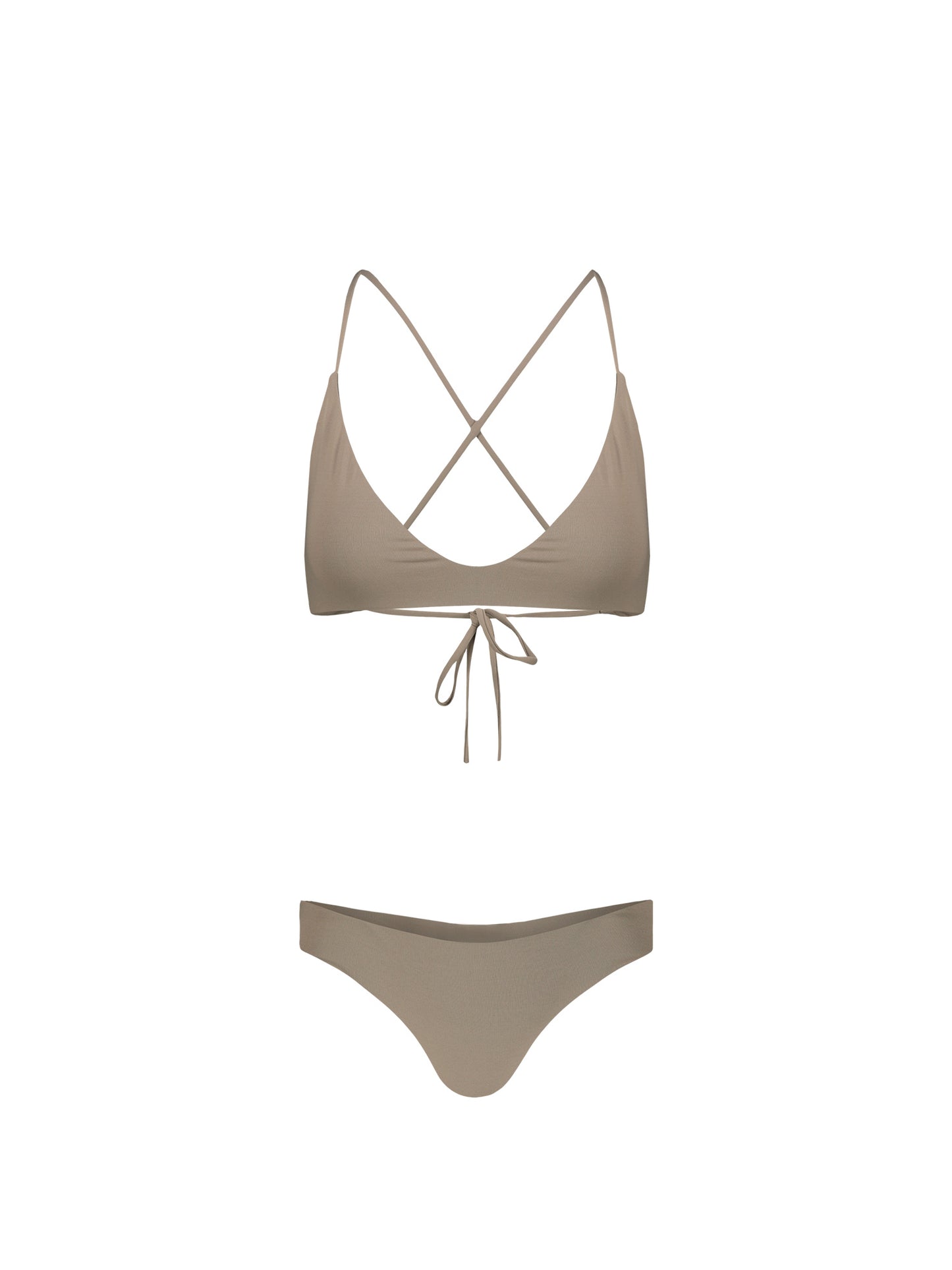 LOLA BIKINI TOP - TORTORA