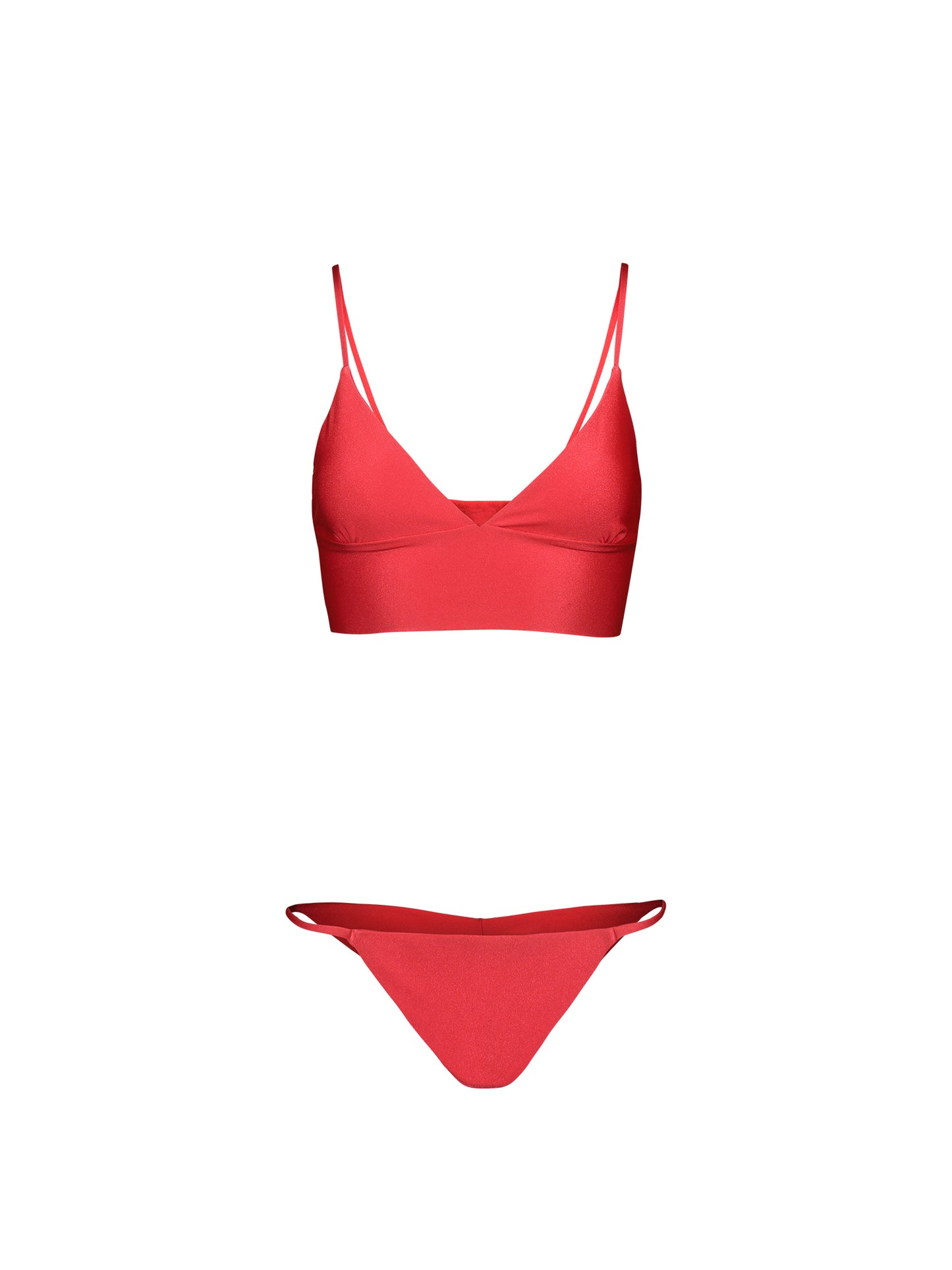 NINA BIKINI TOP - LOUSCIOUS RED