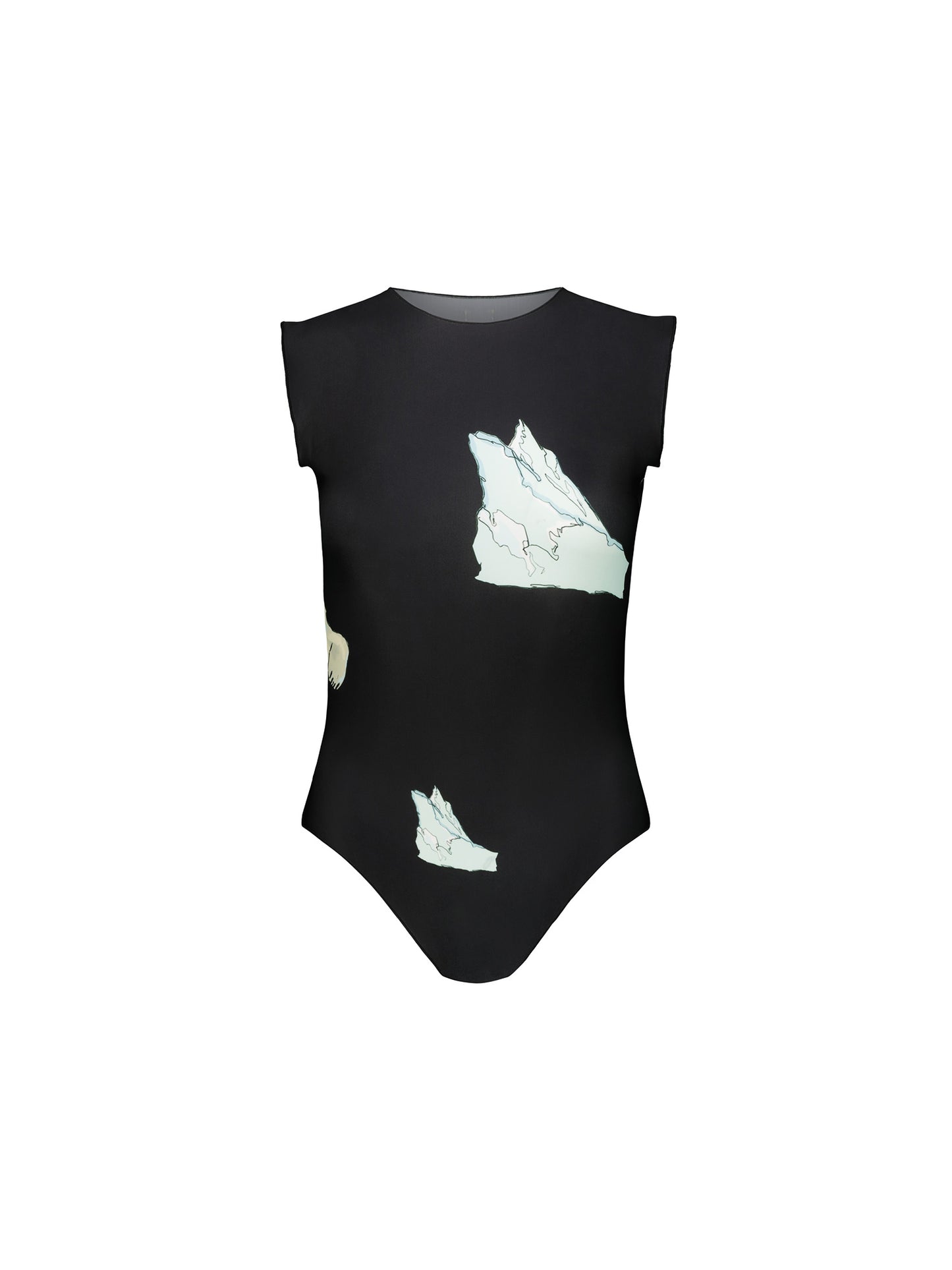 SLEEVELESS BODYSUIT - POLAR BEAR