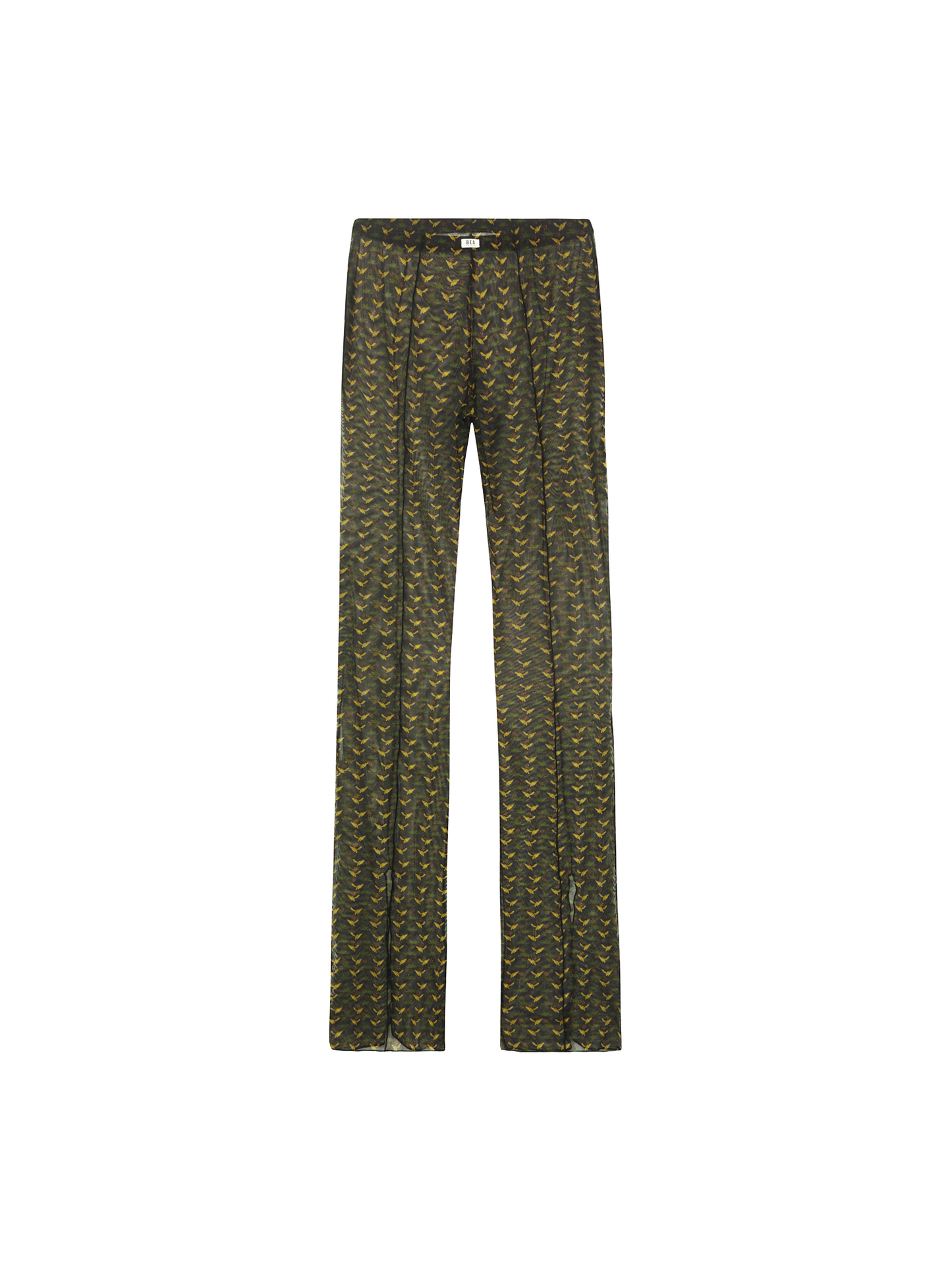 SHEER FLAIR PANTS - TARTARUGA