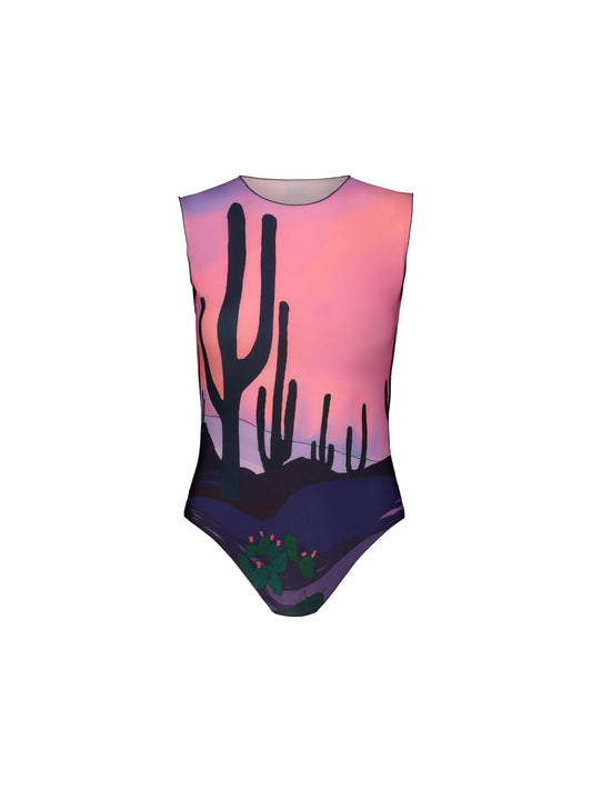 SLEEVELESS BODYSUIT - DESERT VIEW